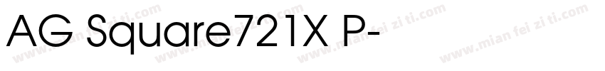 AG Square721X P字体转换